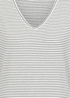 Alice Collins Perfect Striped V-Neck T-Shirt